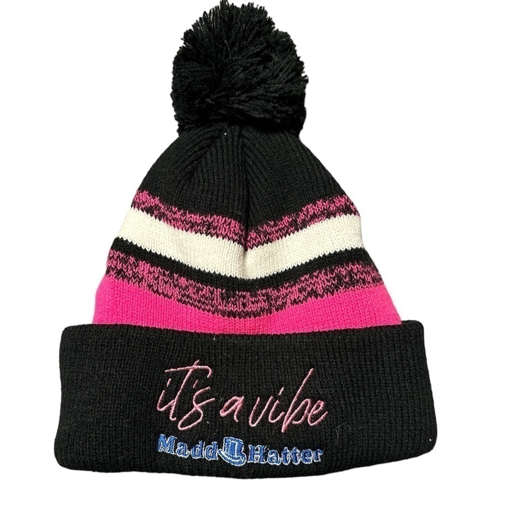 It’s a Vibe — Mad Hatter Hat with Pom Pom